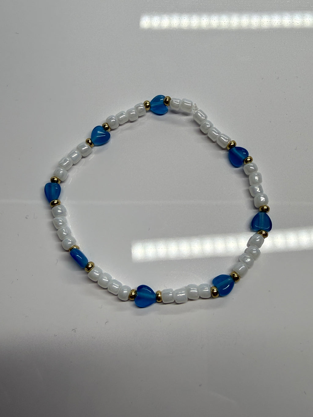 Perlenarmband Herz