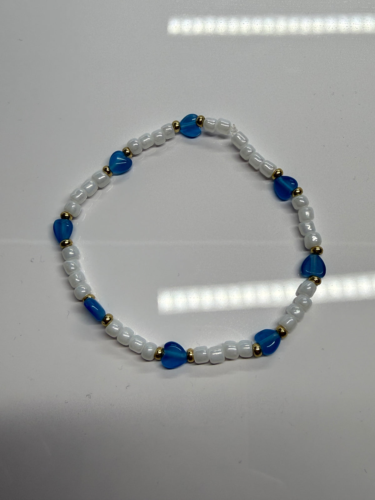 Perlenarmband Herz