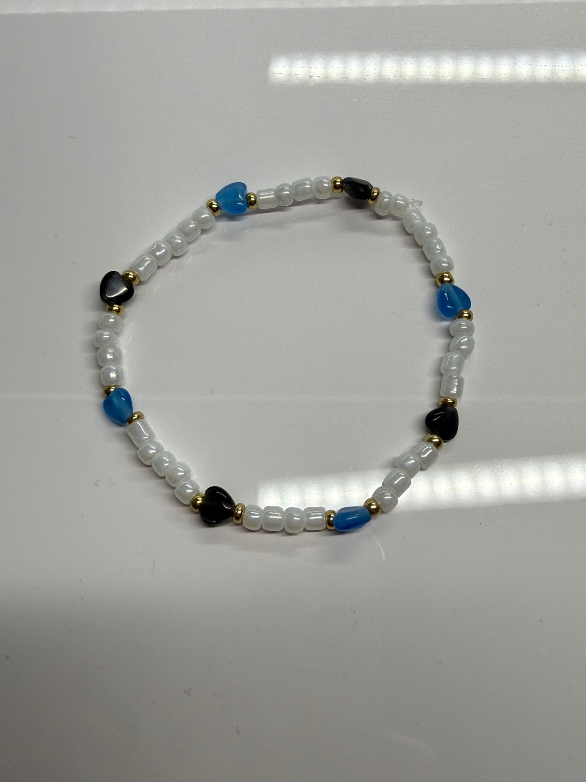Perlenarmband Herz