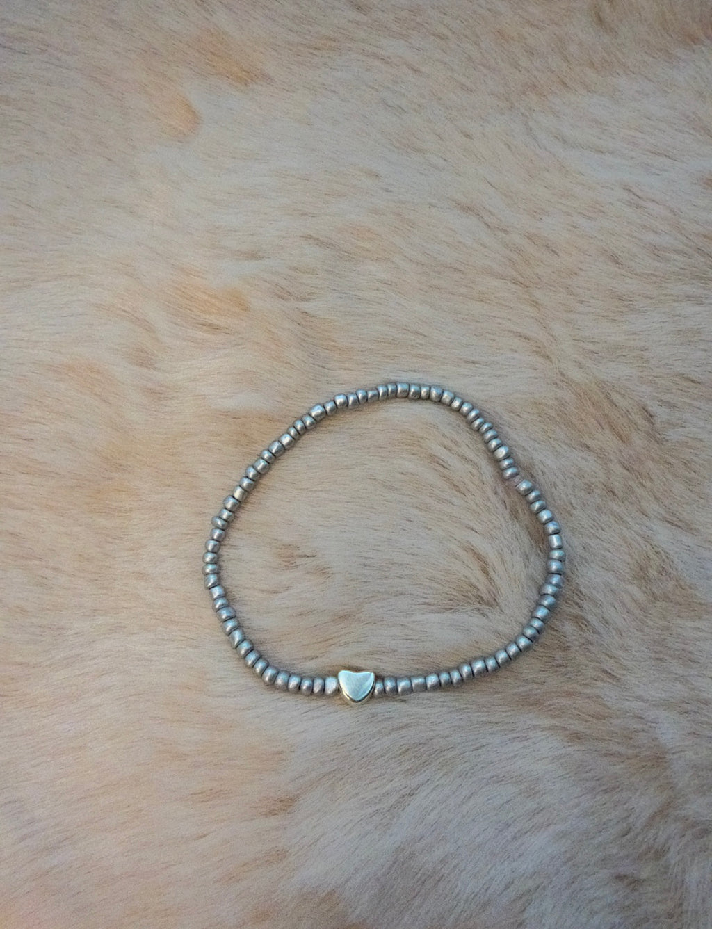 Perlenarmband Herz