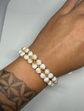 Perlenarmband Edelstein Howlith
