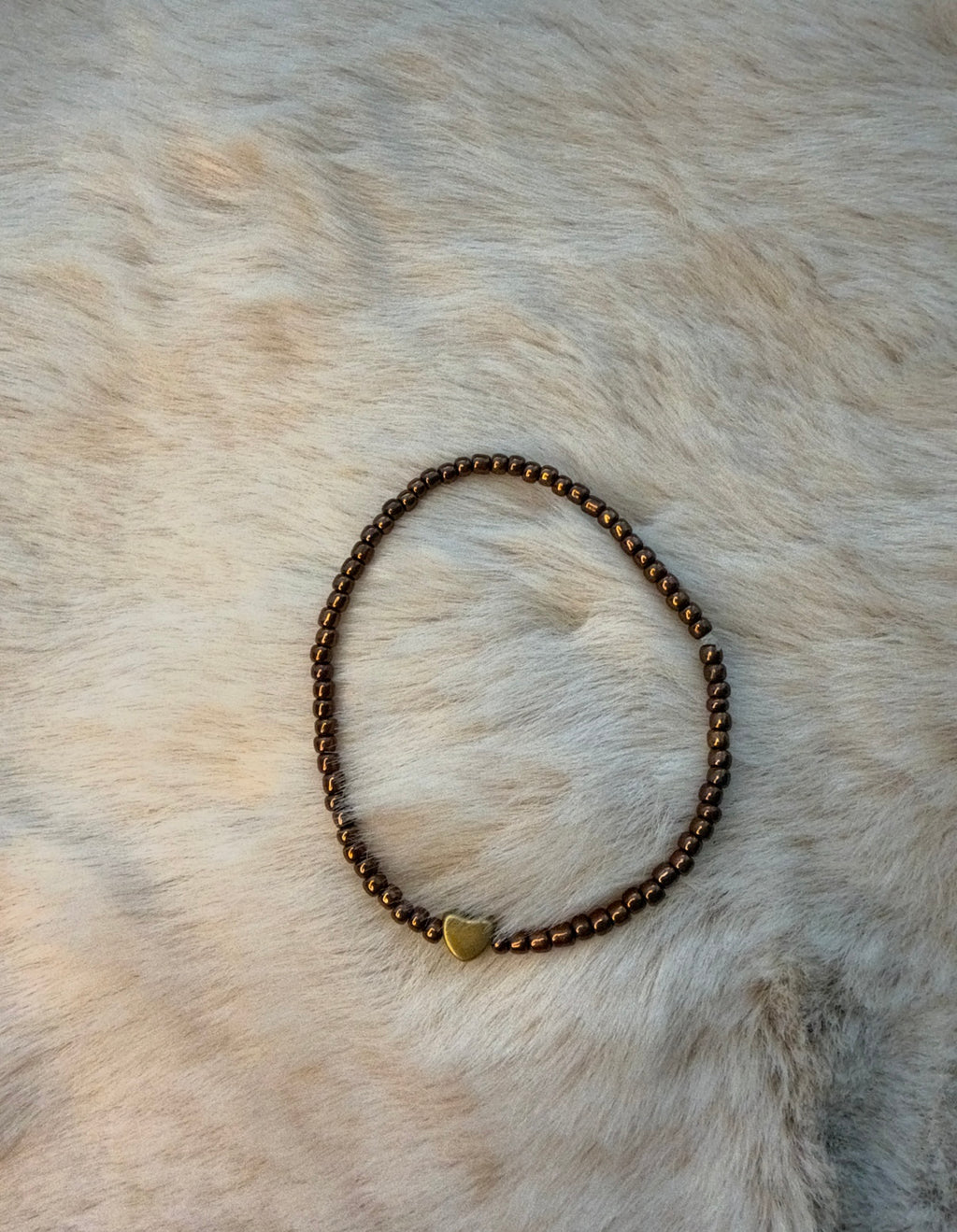 Perlenarmband Herz