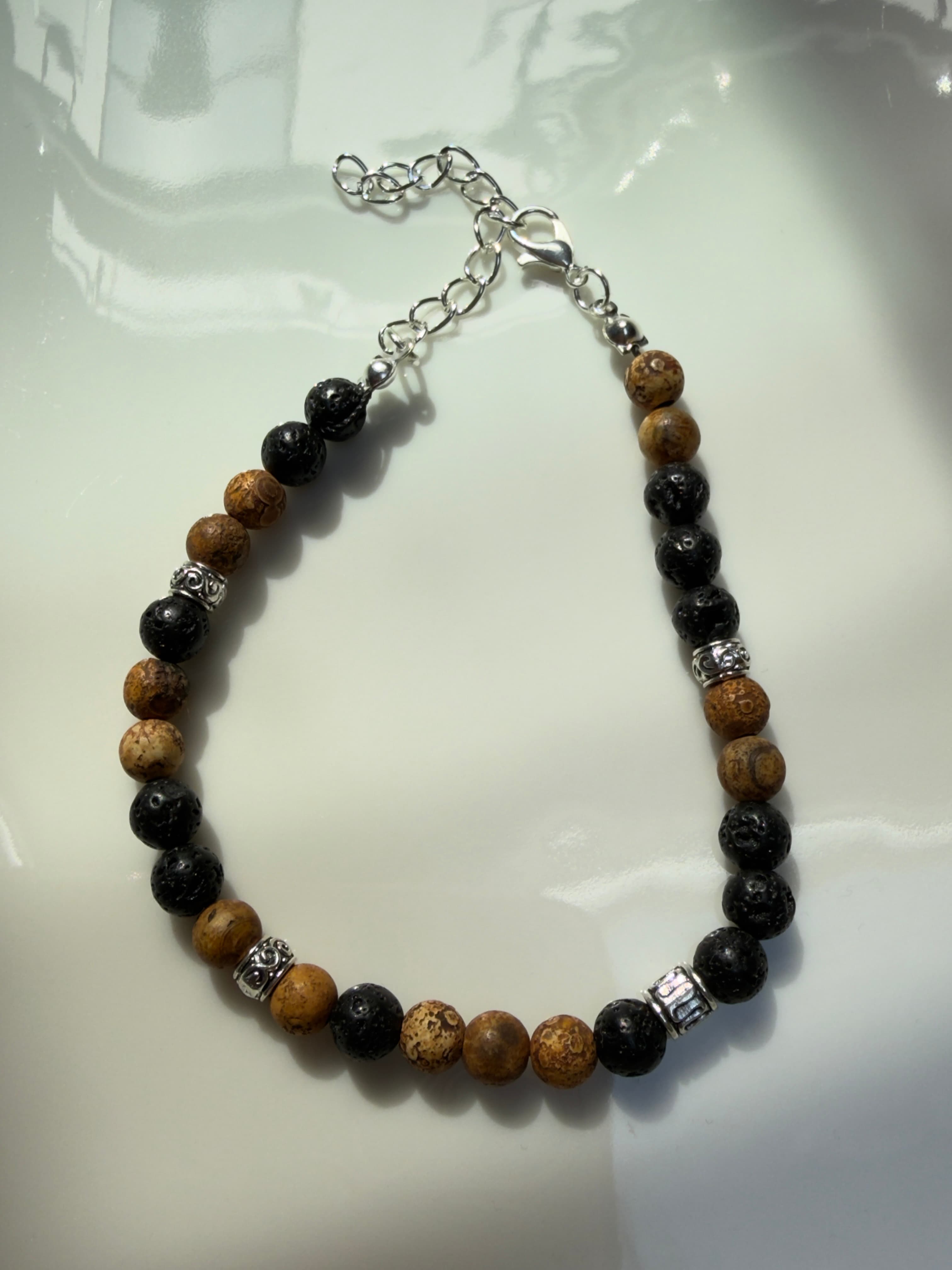 Herrenarmband Edelsteine