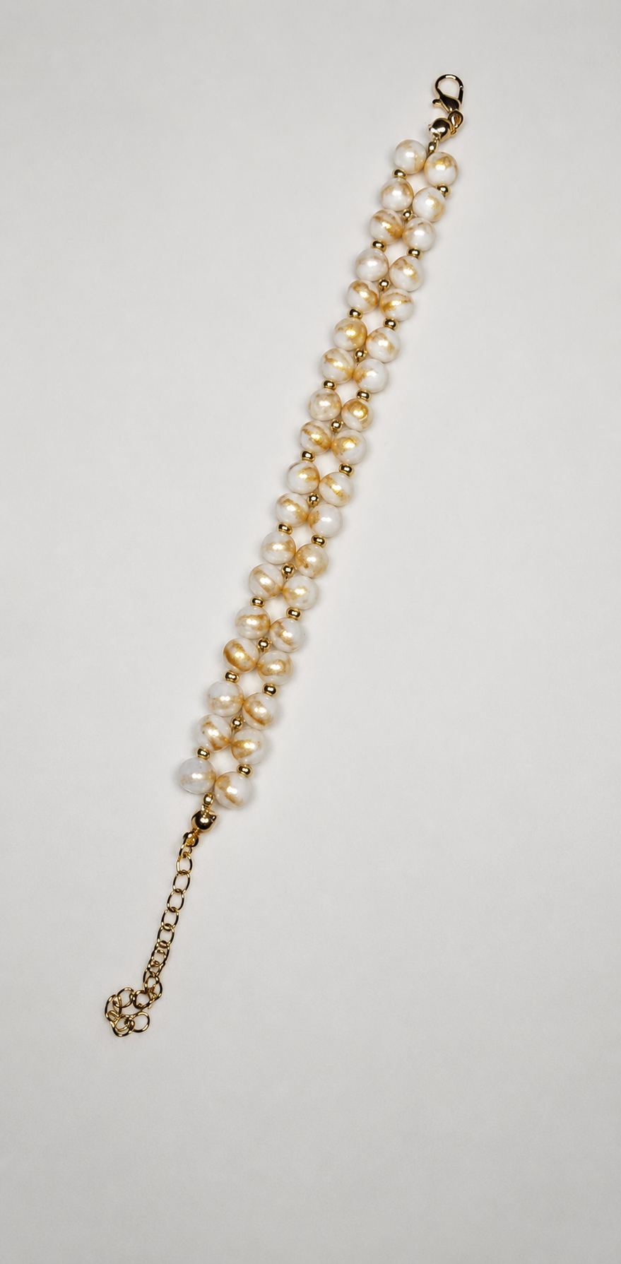 Perlenarmband Edelstein Howlith