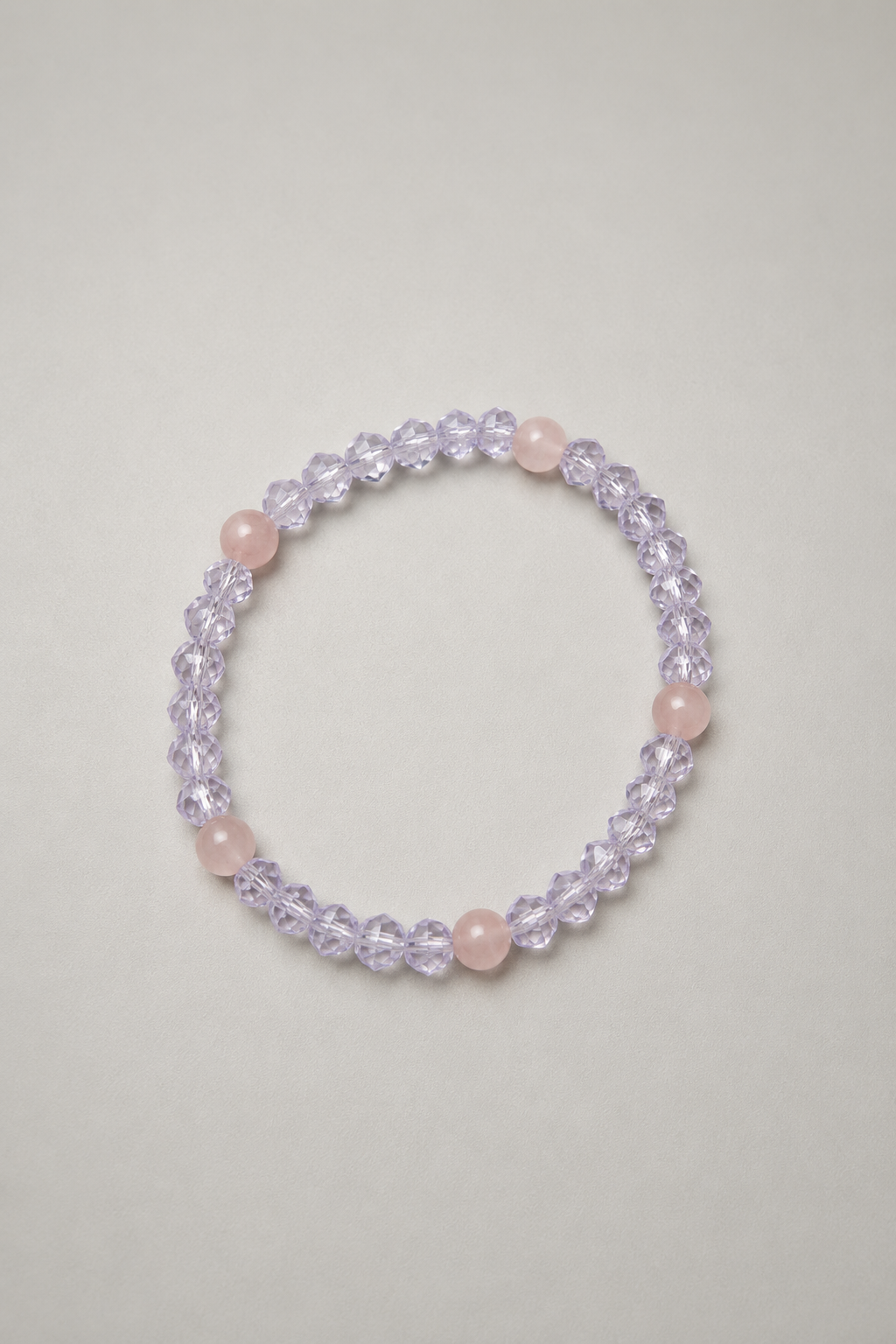 Perlenarmband Rosenquarz